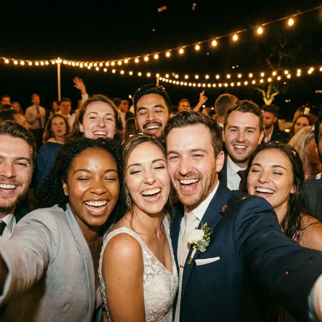 Wedding dance selfie